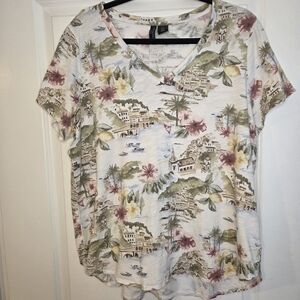 Cynthia Rowley 100% Cotton Tropical Sz 1X Preloved